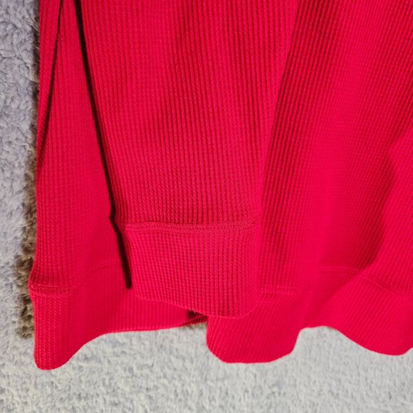 Karen Scott Sport Womens Red Waffle Knit Long Sleeve Pullover Size M Soft & Brea - Picture 5 of 15